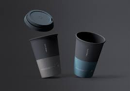 Download Two Disposable Coffee Cups Mockup Free Mockup