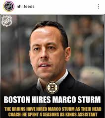 BREAKING: Marco Sturm is the Bruins' new head coach.