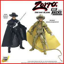Zorro The Gay Blade Hero H.A.C.K.S. Don Diego Vega Bunny Wigglesworth 118  Action Figure 2-Pack Boss Fight Studios - ToyWiz