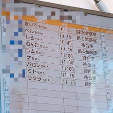動物病院の待合室で1文字って目見開いちゃったよ 面白可愛い 犬の名前 18th 45th 25th