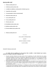 � actului juridic civil este o manifestare de voinţă, este, deci, �n primul r�nd rezultatul unei hotăr�ri lăuntrice, rezultatul unui proces volutiv. Actul Juridic Civil