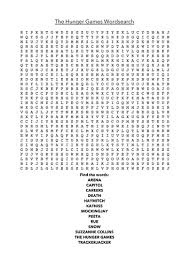 Hunger games trivia (all questions are 1 point unless otherwise noted) 1. Hunger Games Word Search Crossword Teaching Resources