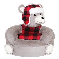 Trend Lab Children S Plush Winter Bear Character Chair Walmart Com Character Chairs Bear Character Childrens Chairs