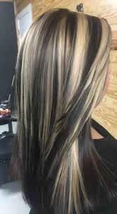 For ladies with a bob haircut and brown hair, tell your stylist to create blonde streak highlights on a brown base. 30 Eye Catching Brown Hair With Blonde Highlights