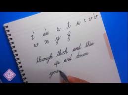 كورس تحسين الخط الإنجليزي للمبتدئين الحلقة السابعة How To Improve Your Handwriting In Cursive Youtube