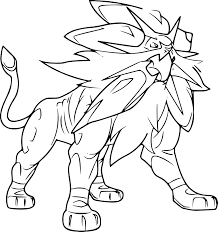 Vous trouverez une variété de beaux dessin à imprimer pour ensuite les colorier. Coloriage Solgaleo Pokemon A Imprimer