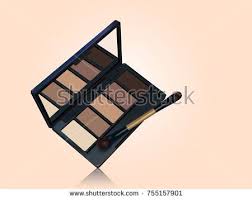 Stock Photo Eye Shadow Palette Mockup Brown Color Tone Makeup Tools Isolated On Complexion Backgroun Shadow Palette Kylie Eyeshadow Palette Eyeshadow Palette