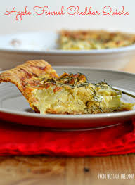 Apple Fennel And Cheddar Quiche Recipe Recipes Quiche Recipes Quiche
