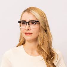 Dazzling Square Two Tone Blue Eyeglasses