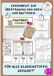 Toastbrotexperiment Ubertragung Von Viren Und Bakterien Experiment Bakterien Und Experimente Kinder