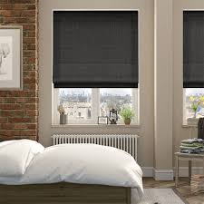 Need to cover a large window or sliding glass door? Harrow Charcoal Roman Blind