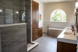 Both girls asleep, glass of wine and this bath tub is my favorite way to relax at the end of a crazy day. Mid Century Modern Master Bathroom Kbf Design Gallery