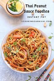 Thai Peanut Sauce Noodles Instant Pot Vegan Peanut Butter Noodles Recipe Vegan Instant Pot Recipes Peanut Sauce Noodles Peanut Butter Pasta