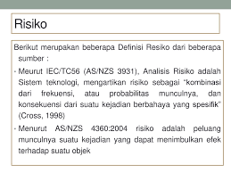 Resiko likuiditas ( ketersediaan uang tunai). Analisis Resiko Ppt Download