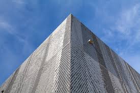 Brick triangular table lift up / applied sciences. Rmig Perforated Metal Sheets For A School In Luxembourg Stylepark