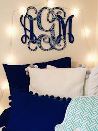All Things Preppy Preppy Dorm Room Monogram Bedroom Cute Dorm Rooms