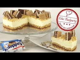 Das hat sich mein mann auch gefragt! Knoppers Torte Ohne Backen Knusprig Nussig Schokoladig Backen Mit Evas Backparty Youtube