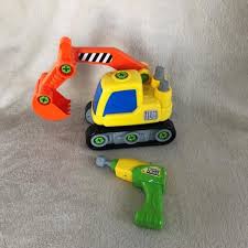 Super Spielzeug Fur Kinder Im Alter Von 2 5 Jahre Der Bagger Kann Erst Mit Akkuschrauber Build And Play Bagger Spielzeug 2 6 Jahre Mit Akkus Kinder Spielzeug