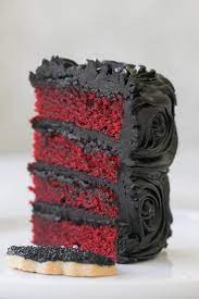 There are a few things that give red velvet cake it's own unique flavor (my family dislike cream cheese frosting) i made an ermine icing to frost the layers instead. Halloween Recipes Red Velvet Cake With Black Frosting Great For Halloween Cake Halloween Cakes Pumpkin Carving Party Perfect Halloween Party