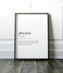 Printable Art Physics Definition Print Physics Wall Art Etsy In 2020 Family Wall Art Quote Prints Minimalist Prints
