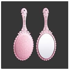 Flower hair tools ceramic 1 straightening iron. Pink Makeup Mirror Oval Square Floral Hand Held Portable Cosmetic Mirrors Retro Pattern Beauty Salon Mirror Price In Uae Amazon Uae Kanbkam
