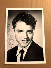 Sal Mineo Extremely Rare Very Early Autographed Photo 50s Rebel w/out Cause  50s