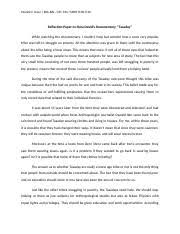 What key thing have you learned. Reflection Paper On Tasaday Documentary Docx Pauline F Dacir Bsa Bal Sfc 314 Mwf 8 30 9 30 Reflection Paper On Kara Davids Documentary Tasaday While Course Hero