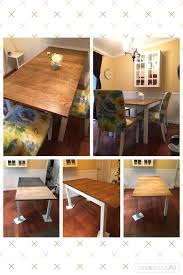 Ikea Bjursta Table Started With A Brown Black Bjursta Table And Transformed It Into This With O Kitchen Table Decor Diy Dining Room Painted Dining Room Table