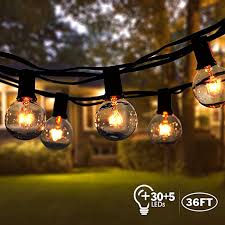 Lichterkette Aussen Viflykoo Lichterkette Gluhbirnen Aussen G40 Beleuchtung 30 Birnen Mit 5 Ersatzbirnen Lichterkette Gluhbirnen Lichterkette Lichterkette Aussen