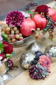 Berry And Autumn Wedding Inspiration Pomegranate Wedding Fruit Centerpieces Wedding Inspiration Fall
