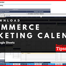 E Commerce Marketing Calendar Templates For Excel 2019 2020 2021 Free Download Tipsographic Marketing Calendar Template Marketing Calendar Calendar Template