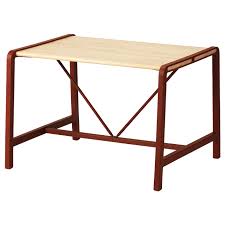 Ypperlig Beech Dark Red Children S Table 74x62 Cm Ikea Childrens Table Ikea Ypperlig Ikea