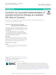 Convenient, comprehensive, and coordinated healthcare. Pdf Correction To Successful Implementation Of Isoniazid Preventive Therapy At A Pediatric Hiv Clinic In Tanzania