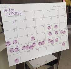 Baby Shower Calendar Game Guess The Due Date Baby Shower Fall Baby Shower Fun Baby Shower Themes