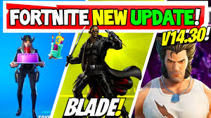 Patch v14.10 arrived on on wednesday, 9 september. Fortnite Update Blade Skin Free 3rd Birthday Rewards V14 30 Release More Youtube