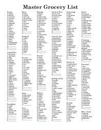 Pin By G Gabriel On Organization Master Grocery List Shopping List Grocery Grocery List Printable