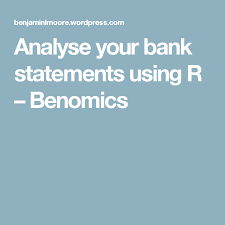Analyse Your Bank Statements Using R Bank Statement Analyze Data Science