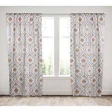 Taupe and white buffalo check plaid curtains in premier prints anderson ecru taupe print. Beige Curtains Bed Bath Beyond