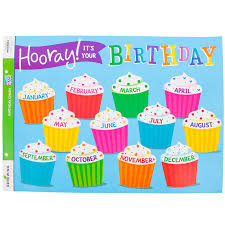 If a birthday cake isn't what you want to send, have cupcakes delivered! Renewing Minds Customizable Happy Birthday Chart Cupcakes 22 X 17 Inches Horizontal 1 Each Mardel
