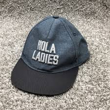 The Childrens Place Hat Boys Toddlers HOLA LADIES Cap Stretch Blue Gray  Funny EC | eBay