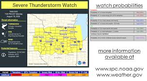 The national weather service has issued a severe thunderstorm warning for the counties of cerro gordo, emmet, franklin, hancock, humboldt, kossuth, palo alto, pocahontas, winnebago, and worth. Nws Storm Prediction Center On Twitter A Pds Severe Thunderstorm Watch Has Been Issued For Portions Of Eastern Iowa Northern Illinois Far Northwest Indiana And Southern Wisconsin Until 7 Pm Cdt This