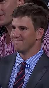 Eli Manning During Michael Strahan Speech