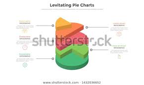 3d Pie Chart Comparison Diagram 5 Stock Vector Royalty Free