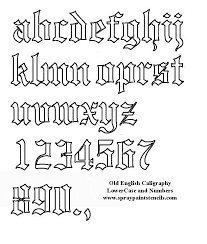 Old english, more properly known as blackletter, features a style of script originating in the 12th century in western europe. Old English Letters Stencil Gif By Vampyre Pr1nce Photobucket Tattoo Fonts Cursive Tattoo Script Fonts Lettering