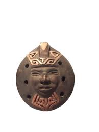 Chilean Ocarina Whistle With Face Vintage South American Etsy American Clay Whistle South American