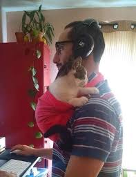 12 Adorable Photos Of Cat Dads And Their Kitties We Love Cats And Kittens Cat Dad Cat Photo Kittens