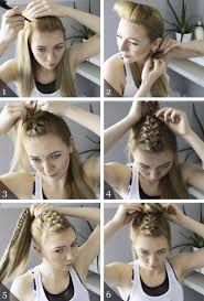 Dutch Braid Topknot Hairstyle In 2020 Braided Hairstyles Easy Volleyball Hairstyles Workout Hairstyles