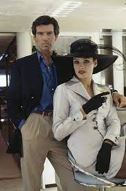 James bond introduced one of its raciest ever bond girls in goldeneye with the arrival of dutch actress famke janssen's character xenia onatopp. 1995 Publicity Still Of Brosnan And Famke Janssen For Goldeneye Jamesbond