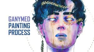 GANYMED 🌌 [ Watercolour Process ] #SpacePeople