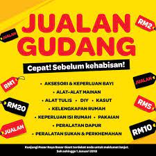 21 st apr ~ 31 st dec 2021. Giant Warehouse Sale Until 1 January 2019